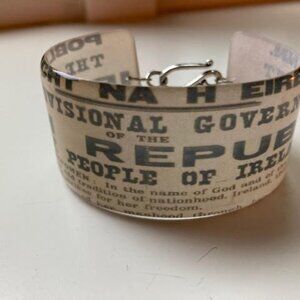 Unusual Irish Proclamation Bracelet